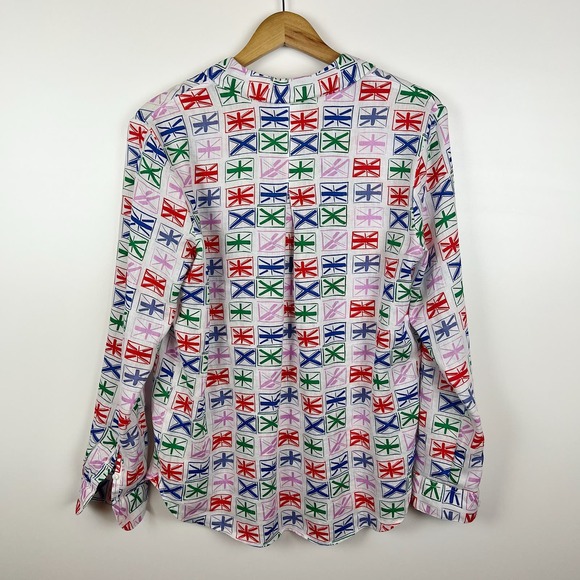 Boden Multicolor Union Jack Button Down Shirt - Picture 10 of 16